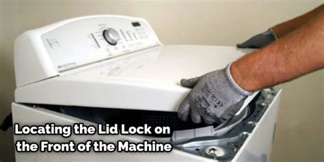 Unlocking the Problem. If the washer does not have a drain problem, the issue may be with the lock mechanism itself. You can manually unlock the washer door by reaching behind the front panel and pulling the tab located on the bottom of the lock assembly. You can now open the door and examine the interior of the lock assembly for …